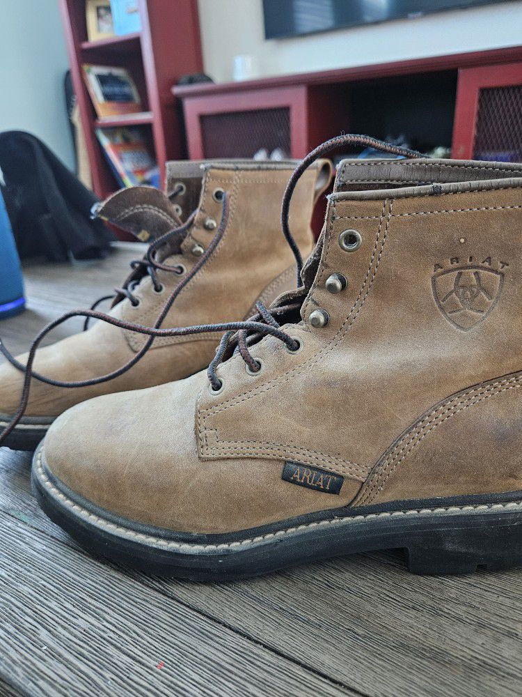 Ariat Lace Up Boots. Great For Work Boots Or Dress Boots
