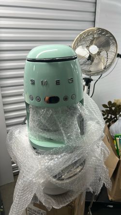 Used- Smeg DCF02PGUS Pastel Green 50's Retro Style Drip Coffee Machine