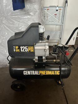 Central Pneumatic Compressor 2 HP 8 GAL 125 PSI Maximum