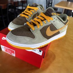 Nike Dunk Low Dusty Olive 9.5 Worn 2 Times W Receipt 