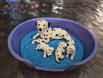 Vintage Puppy In My Pocket Dalmation Family