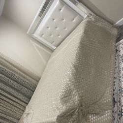 Light up led vanity with bed