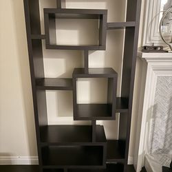 Modern Bookcases/Room Dividers Set of 2