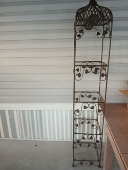 Antique French baker rack or plant stand