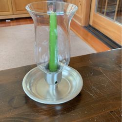8.5” Pewter Candle  Holder