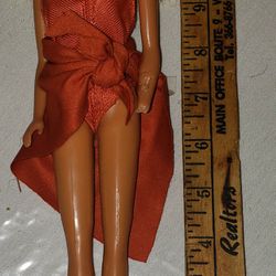 Vintage 1966 Mattel Barbie Doll Blonde Wavy Hair AS IS