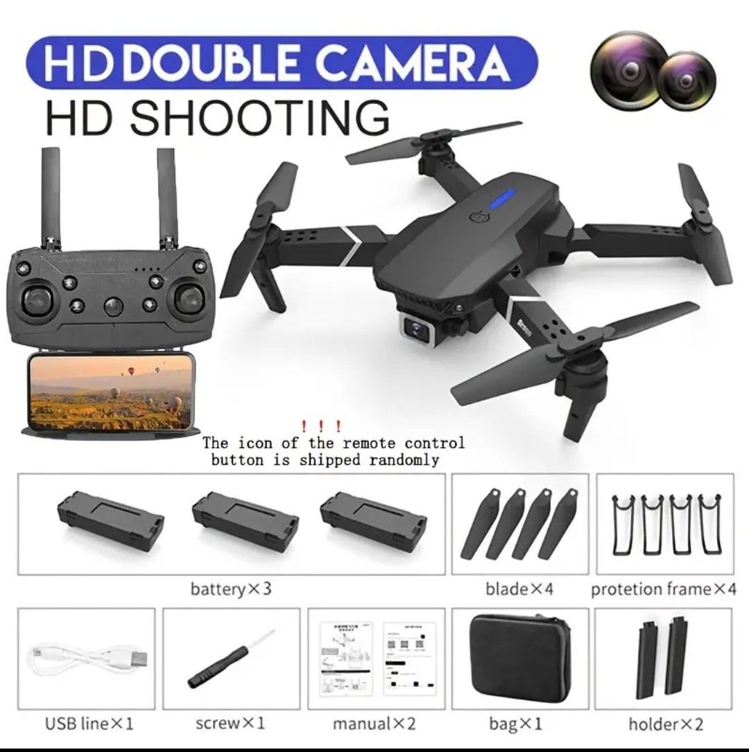 E88 Drone With 4k Dual Hd Camera