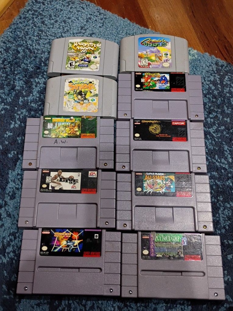 Super Nintendo & Nintendo 64 Games 