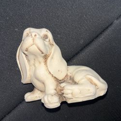 Hound Dog Small Figurine Floppy Ears Pup - Handmade in Mexico - 3" Long