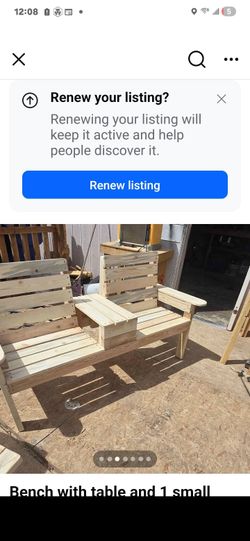 Bench with table 150