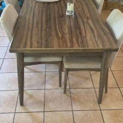 Wooden Kitchen Table Set/Chairs Included 