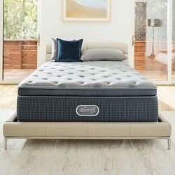 Simmons Silver Pillow Top Mattress Then The