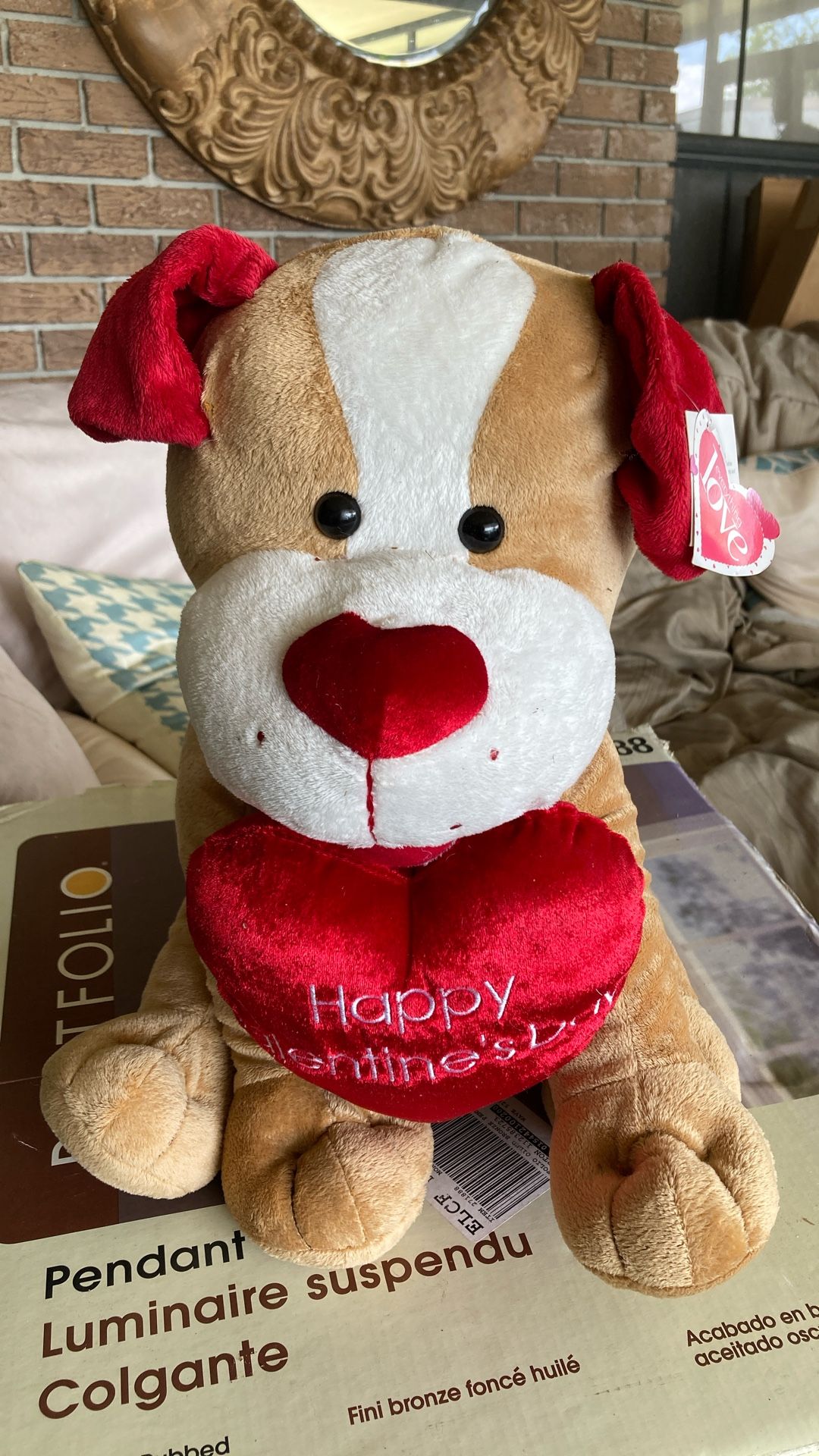 Happy Valentine’s Day Stuffed dog animal
