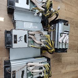 Bitcoin Miners(4) & Power Supplies(4) Bundle