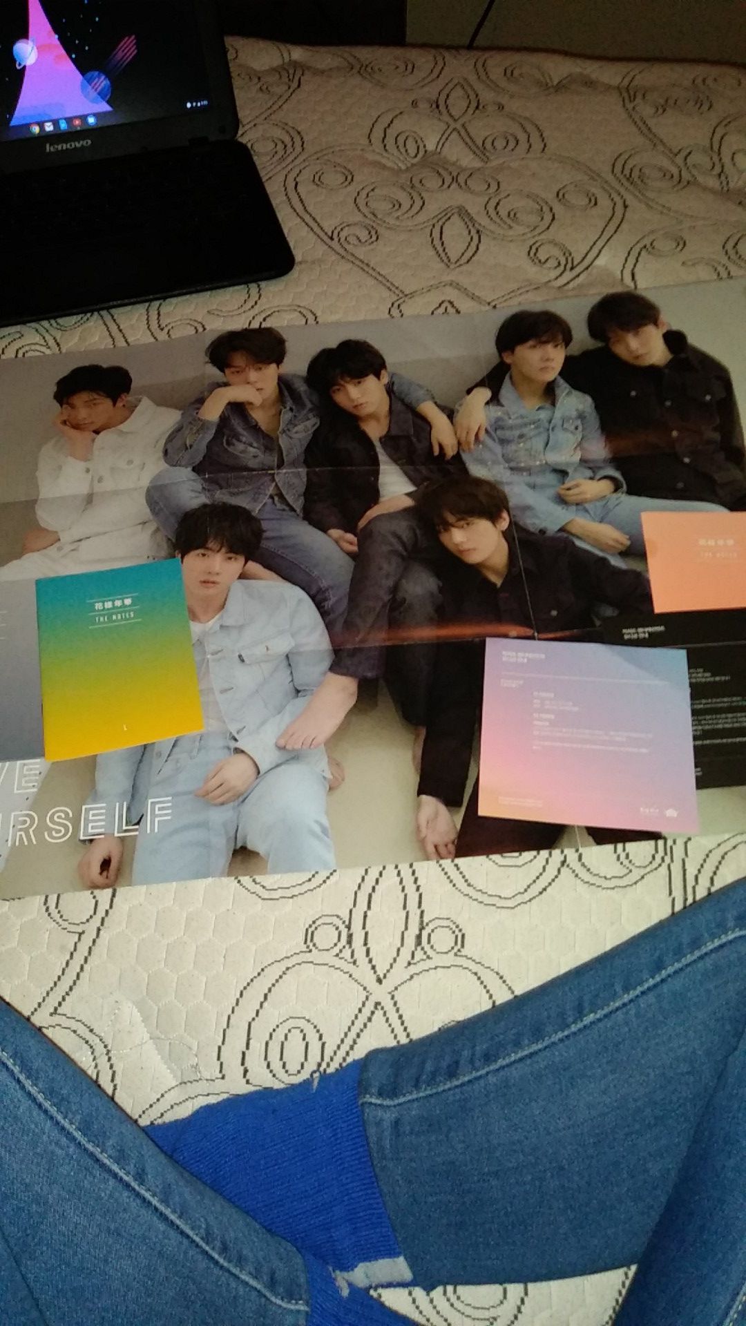 BTS CD'S and picture book with poster