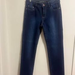 Women's jeans with fleece