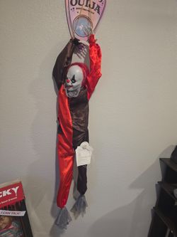 Hanging Evil Clown Halloween Decoration