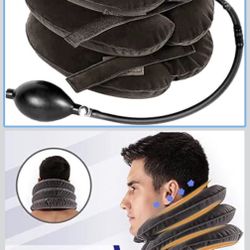 10-6 Cervical Neck Traction Device for Instant Neck Pain Relief - Inflatable & Adjustable Neck Stretcher Neck Support Brace, Neck Traction Pillow for 