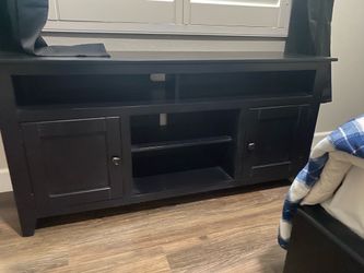 Wood tv stand