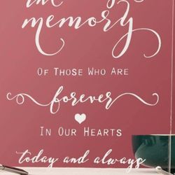 In Memory Of Loved Ones Acrylic Sign