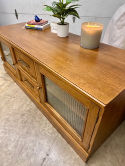 Vintage Ethan Allen Solid Wood Media Console | TV Stand | Storage Cabinet