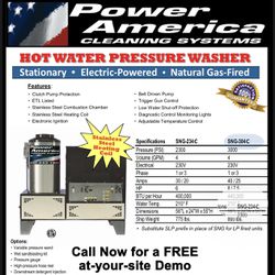 Stationary Hot High Pressure Washers SNG304-3C NG