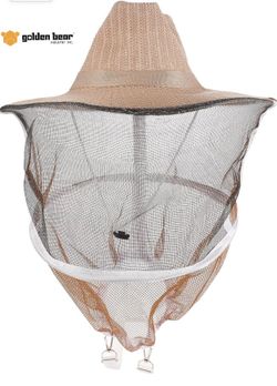 Beekeeper Hat with bee veil-cowboy style beekeeping protetive hat