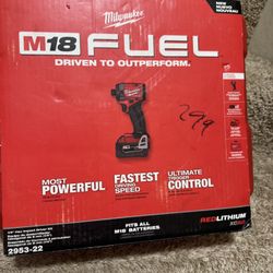 M18 FUEL 18V Lithium-Ion Brushless Cordless 1/4 in. Hex Impact Driver Kit with Two 5.0Ah Batteries Charger Hard Case