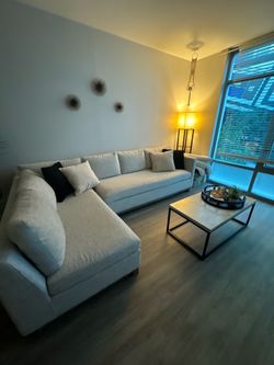 Light tan sectional couch for sale