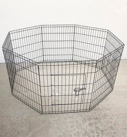 (Brand New) $44 Dog 8-Panel Playpen, Each Panel 30” Tall X 24” Wide Metal Pet Gate Exercise Fence Crate Kennel