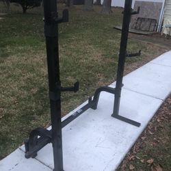 Heavy Duty Squat Rack & Weight Storage 