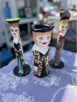 Bella Casa Susan Paley Millie Vase and 2 Candlesticks
