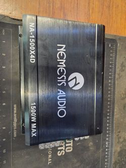 Nemesis audio 4 channel amplifier 1500x4d