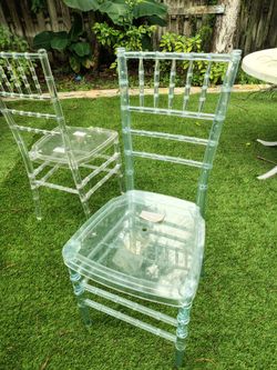 Acrylic Chiavari chairs