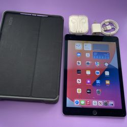 Apple iPad 5th Generation with 32GB storage, in good working condition. Fully functional and iCloud unlocked, ready for a new user.