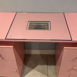 Pink Nail Desk