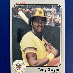1983 Fleer Tony Gwynn Rookie Baseball Card 