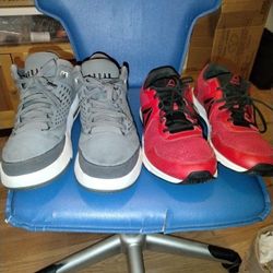2 Pair Mens Sneakers size 12