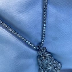 Jesus Pendant Tennis Chain 