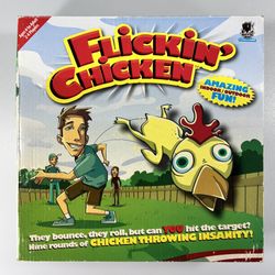 Flickin Chicken Game 2009 Haywire Group Indoor/Outdoor Game Complete