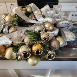 26 Inch Ornate Heavily Decorated One Of A Kind Wreath. 