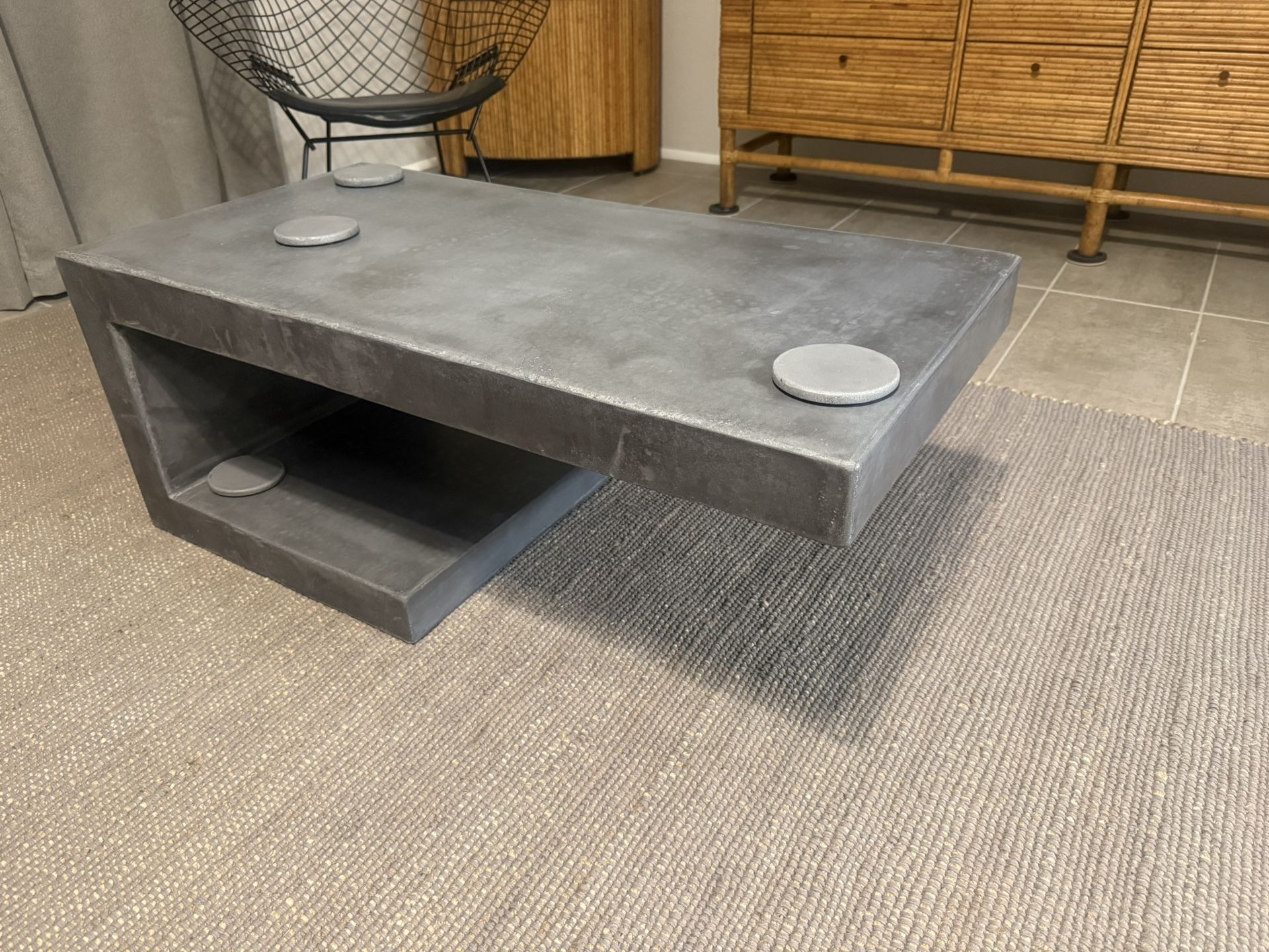 Rove Concepts Custom Made Real Concrete Coffee Table $2,500