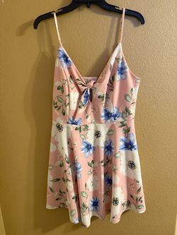 XL Pink Flowered Dress