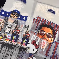 DTF Transfers, Bad Bunny, Direct To Film, Heat Transfers, Custom Shirts, Custom Apparel 