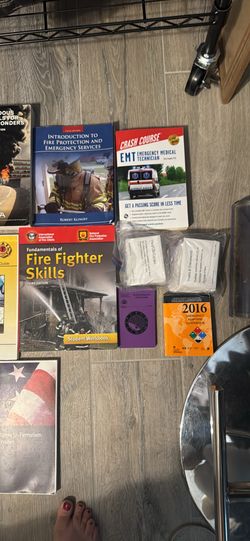 Firefighter EMT Hazmat books read description nw valley make reasonable offer for all
