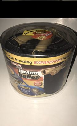 Pocket hose brass bullet includeds brass nozzle