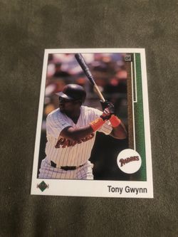 1989 Upper deck Tony Gwynn Baseball Card San Diego Padres