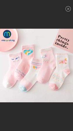 New girls cute socks 10 pairs for 3-5 years