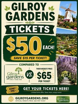 Gilroy gardens tickets