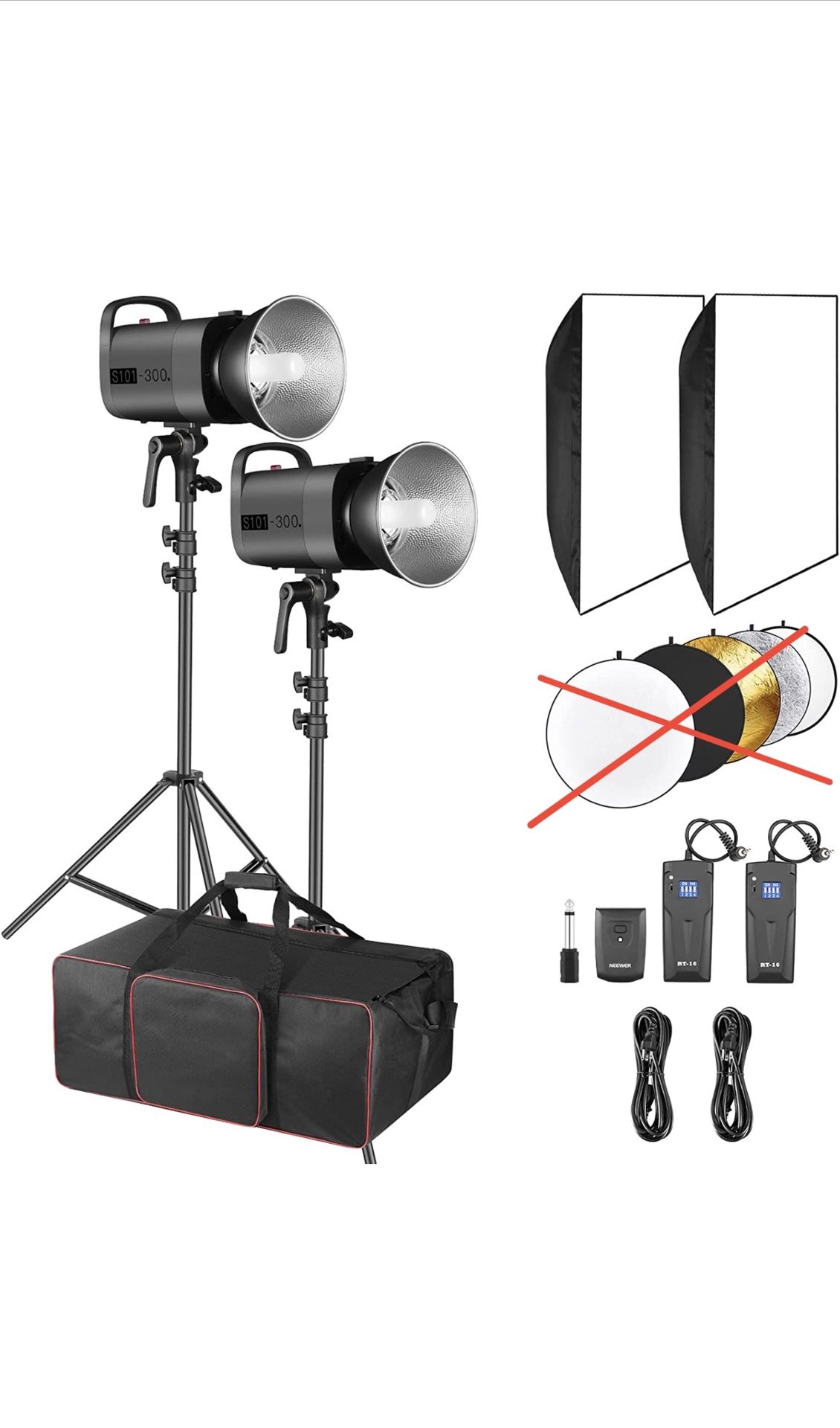 Neewer 600W Photo Studio Strobe Flash Lighting Kit for Sale in Port St